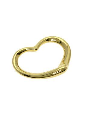 Tiffany & Co Open Heart Pendant 18k Yellow Gold